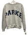 Parke Size S/M Gray & navy blue Cotton Logo Crew Neck Long Sleeve Sweatshirt Top Gray & navy blue / S/M