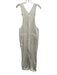 Madewell Size S Cream White Cotton Denim Straight Leg loose fit Overalls Cream White / S