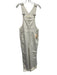 Madewell Size S Cream White Cotton Denim Straight Leg loose fit Overalls Cream White / S