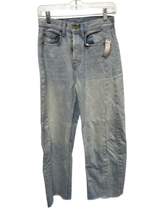 B Sides Size 24 Light Wash Cotton Denim Barrel Leg Jeans Light Wash / 24