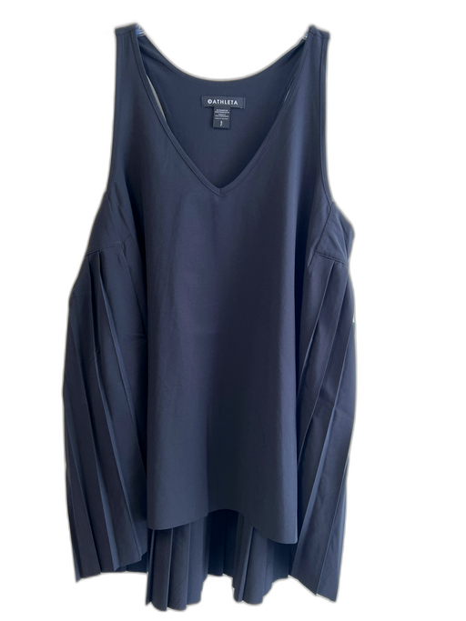 Athleta Size S Black Polyester Spaghetti Strap solid color V Neck Top Black / S