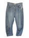 Road to Nowhere Size 6 Medium Wash & White Cotton Denim Pinstripe Jeans Medium Wash & White / 6