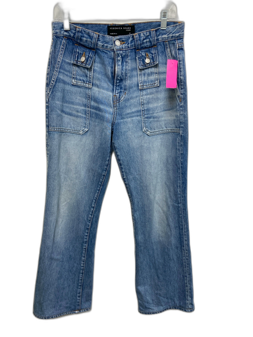 Veronica Beard Jeans Size 27 Medium Wash Cotton Denim High Waist Boot Cut Jeans Medium Wash / 27