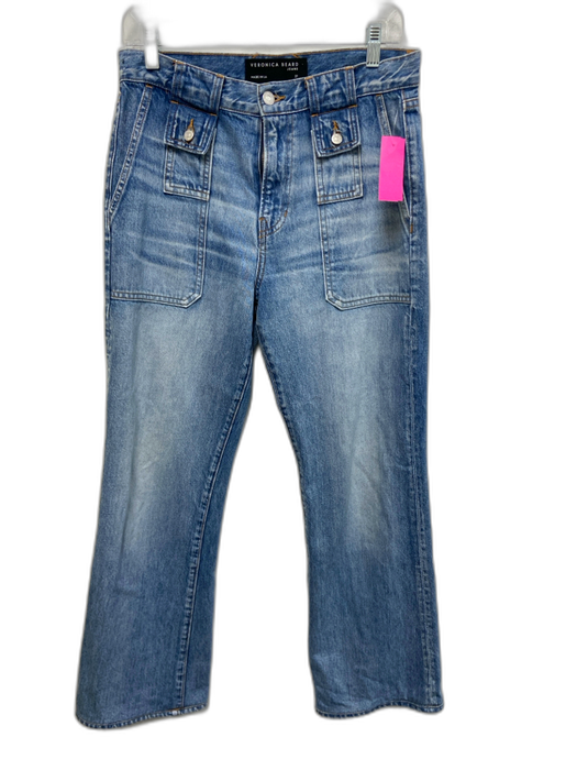 Veronica Beard Jeans Size 27 Medium Wash Cotton Denim High Waist Boot Cut Jeans Medium Wash / 27