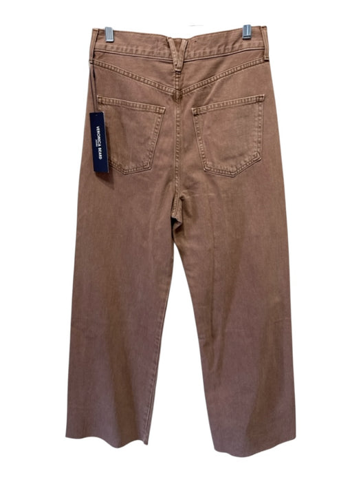 Veronica Beard Jeans Size 28 Light Brown Cotton Denim High Rise Wide Leg Jeans Light Brown / 28