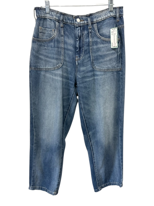 Pilcro Size S Medium Wash Cotton Blend Denim adjustable waist Tapered Jeans Medium Wash / S