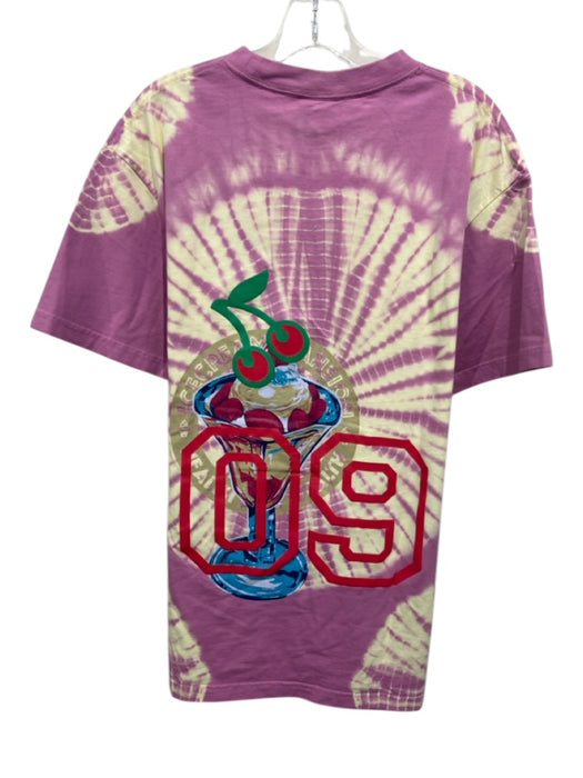 Billionaire Boys Club Size L Purple & Multi Print Cotton Tye Dye Graphic Shirt Purple & Multi Print / L