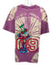 Billionaire Boys Club Size L Purple & Multi Print Cotton Tye Dye Graphic Shirt Purple & Multi Print / L