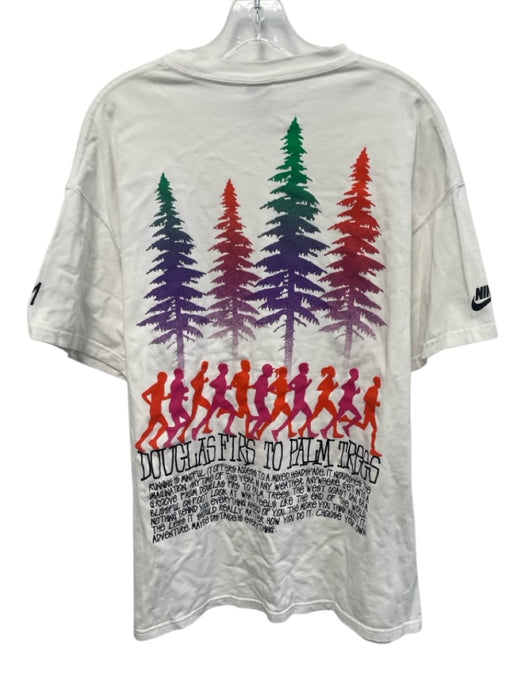 Nike x Stussy Size L White & Multi Cotton Palm Tree T-shirt Shirt White & Multi / L