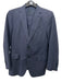 Ferragamo Navy Blue Wool Solid 2 Button Men's Suit Navy Blue / 48