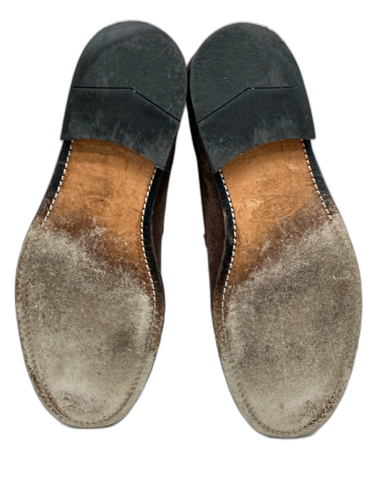 Tods Shoe Size 7.5 AS IS Brown Suede Solid Dress Men's Shoes Brown / 7.5