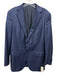 Ermenegildo Zegna Navy Blue Wool Plaid 2 Button Men's Blazer Navy Blue / 48R