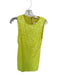 Alice & Olivia Size Est S Yellow Sequin Sleeveless Back Zip Dress Yellow / Est S