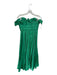 AMUR Size 6 Green Strapless Pleated Ruffles Gown Green / 6