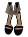 Gianvito Rossi Shoe Size 38 Black Leather Stiletto Open Toe Zip Close Heels Black / 38