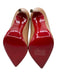 Christian Louboutin Shoe Size 38 Tan Leather Pointed Toe Patent Stiletto Heels Tan / 38