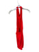Amanda Uprichard Size XS Neon Red Polyester Halter Neck Gathered Side Dress Neon Red / XS