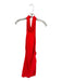 Amanda Uprichard Size XS Neon Red Polyester Halter Neck Gathered Side Dress Neon Red / XS