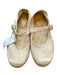J. Crew Shoe Size 6.5 Tan Canvas Metallic Buckle Mary Jane Espadrille Tan / 6.5