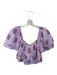 Rhode Size XS Lavender Linen Square Neck babydoll Floral Print Top Lavender / XS