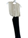 Zara Size S Black & White Polyester Cutouts Maxi Open Back Dress Black & White / S