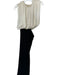 Zara Size S Black & White Polyester Cutouts Maxi Open Back Dress Black & White / S