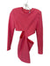 Misha Size XS Hot pink Polyester Blend Long Sleeve Cut Outs Shoulder Pads Dress Hot pink / XS
