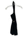 Reformation Size 0 Black Cotton Halter Neck Mini Bubble Hem Dress Black / 0