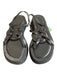 Jill Sander Shoe Size 35.5 Black Leather Flatform Round Detail Strappy Shoes Black / 35.5