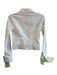 Donna Degnan Size 2 White Cotton Blend Collar Long Sleeve corset V Neck Top White / 2