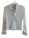 Nara Camicie Size 1 White Polyester Blend Sheer V Neck Long Sleeve Top White / 1