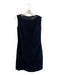 Linda Allard Ellen Tracy Size 2 Black Acetate Blend Sleeveless Back Zip Dress Black / 2