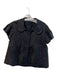 Alice Ritter Size 0 Black Cotton & Silk Half Button Textured Cropped Jacket Black / 0