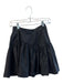 Alice Ritter Size 2 Black Silk Side Accent Side Buttons Jaquard Mini Skirt Black / 2