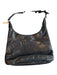 Coach Black Leather Silver Hardware Magnetic Close Shoulder Bag Bag Black / Small