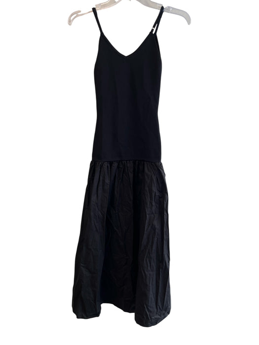 Hyacinth House Size XXS Black Rayon & Nylon V Neck Ribbed Spaghetti Strap Dress Black / XXS