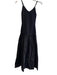 Hyacinth House Size XXS Black Rayon & Nylon V Neck Ribbed Spaghetti Strap Dress Black / XXS