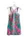 Lilly Pulitzer Size 3 Blue, Green & Pink Cotton Blend Sleeveless Back Zip Dress Blue, Green & Pink / 3