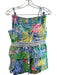 Lily Pulitzer Size 0 Blue, Pink & Multi Cotton Cropped Abstract Print Skirt Set Blue, Pink & Multi / 0