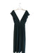 Lulu's Size M Forest Green Polyester V Neck & Back Sleeveless Ruffle Dress Forest Green / M