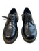 Dr Marten Shoe Size 7 Black Leather Round Toe lace up Platform Loafer Shoes Black / 7