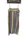 Staud Size M Multi Linen Spaghetti Strap Striped Square Neck Maxi Dress Multi / M