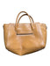 Mark & Graham Mustard Leather Top Handles Structured Tote Bag Mustard / L