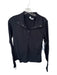 Athleta Size M Black Nylon Blend Long Sleeve Collar Buttons Athletic Top Black / M
