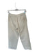 Lilla P Size XS Cream Cotton High Waist Drawstring Straight Leg Pants Cream / XS