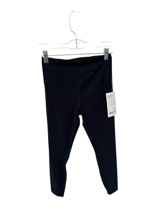 Athleta Size XS Black Nylon Blend Waist Band Cropped Athletic Leggings Black / XS
