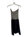 Mango Size XS Black & Cream Cotton Blend Crochet Strapless Maxi Dress Black & Cream / XS