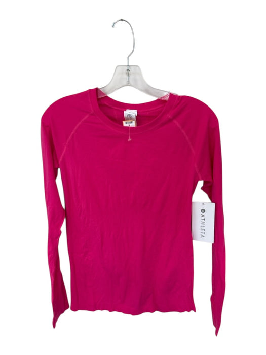 Athleta Size S Hot pink Nylon Long Sleeve Athletic Top Hot pink / S