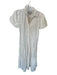 Brochu Walker Size XS Ivory Cotton Short Balloon Sleeve Collar Button Down Dress Ivory / XS