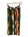 Willa Story Size XS Green & Rust Polyester Elastic Waist Swirls Maxi Skirt Green & Rust / XS